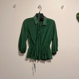 Robert Rodriguez Emerald Blouse